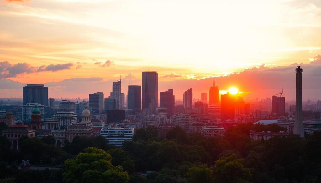 Mexico City Skyline